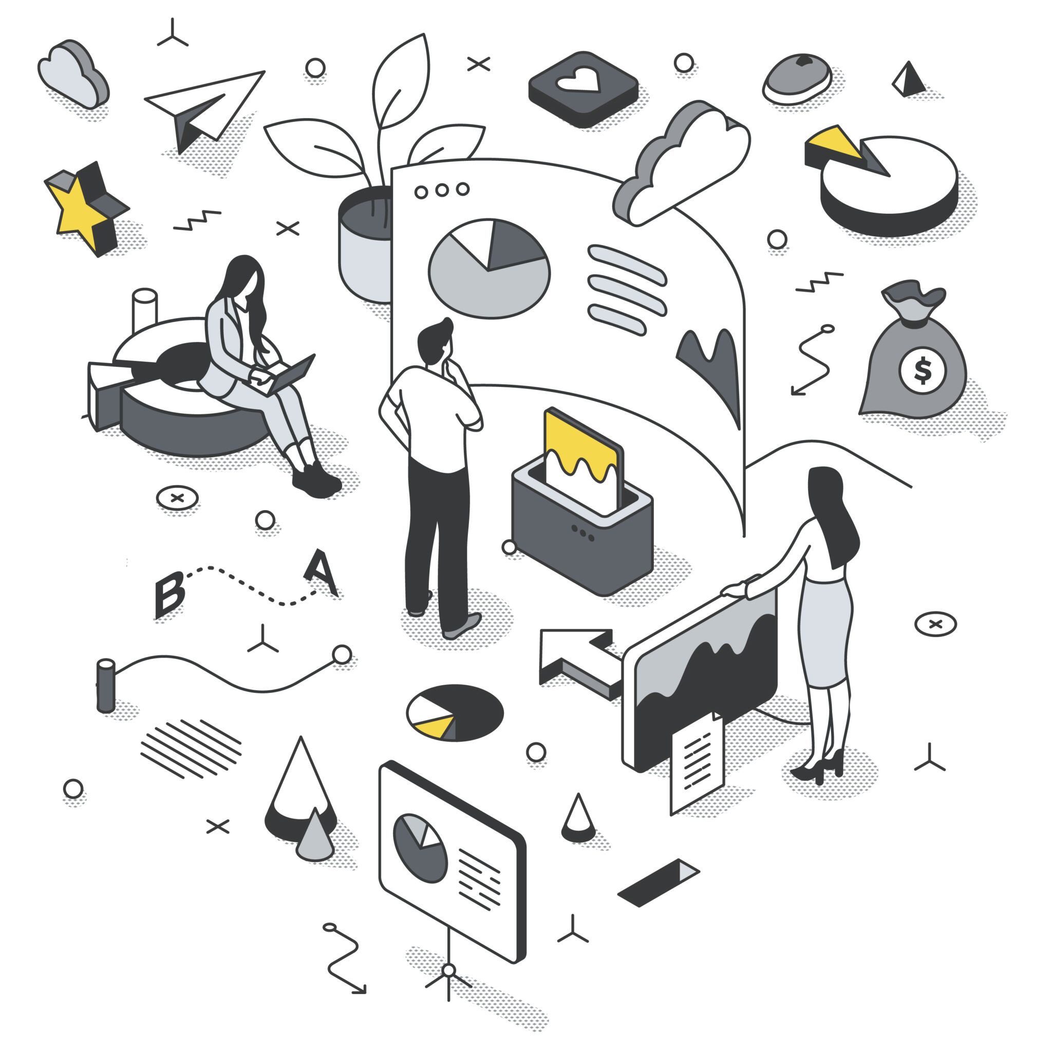 Marketing-Analysis-Isometric-Illustration
